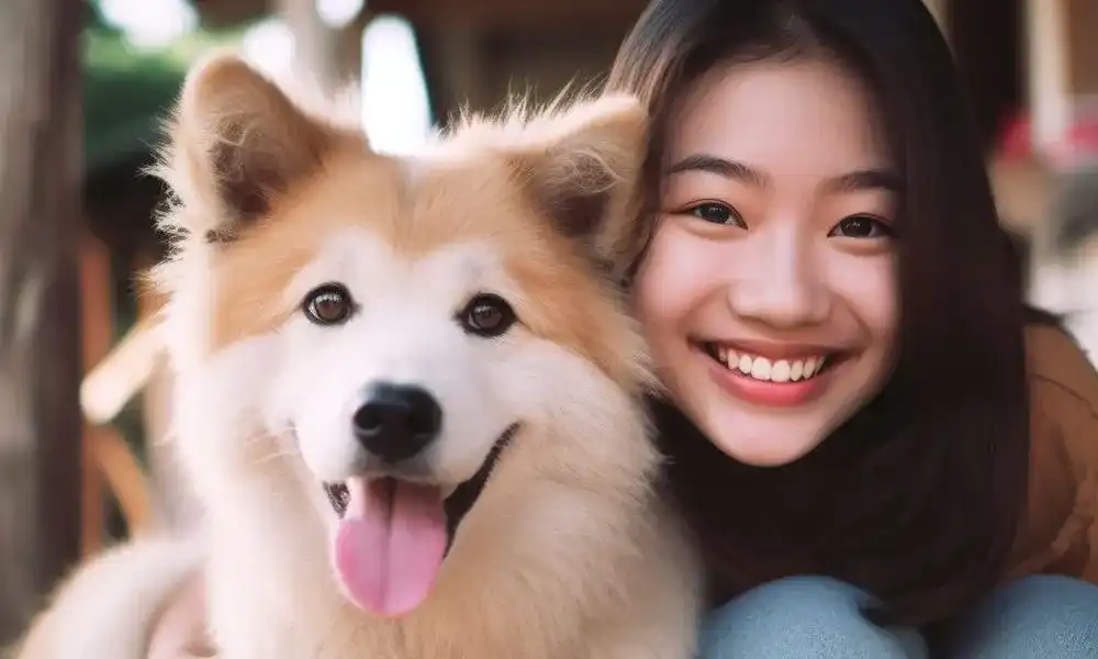 A Cheerful, Active Dog Enjoying Outdoor Exercise With A Responsible Owner, Emphasizing The Importance Of Health And Fitness For Pets.